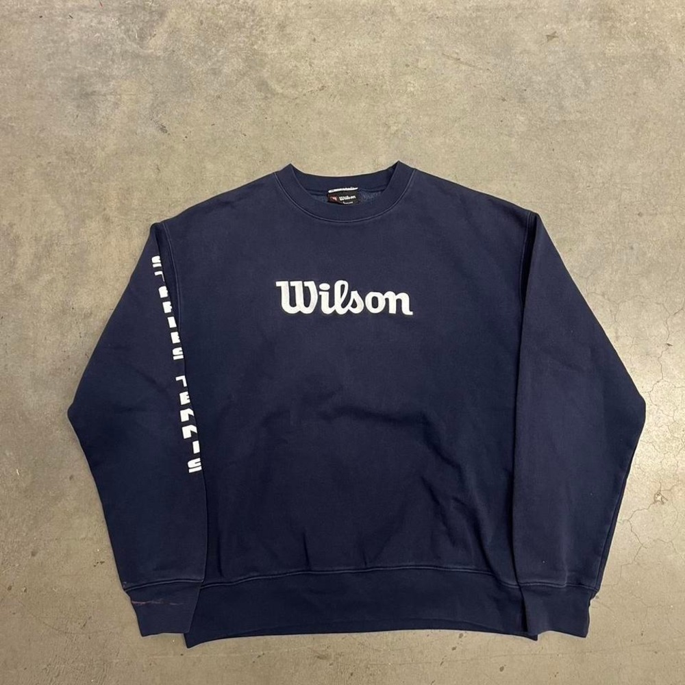 90s Wilson embroidered tennis crew neck‎ sweatshirt